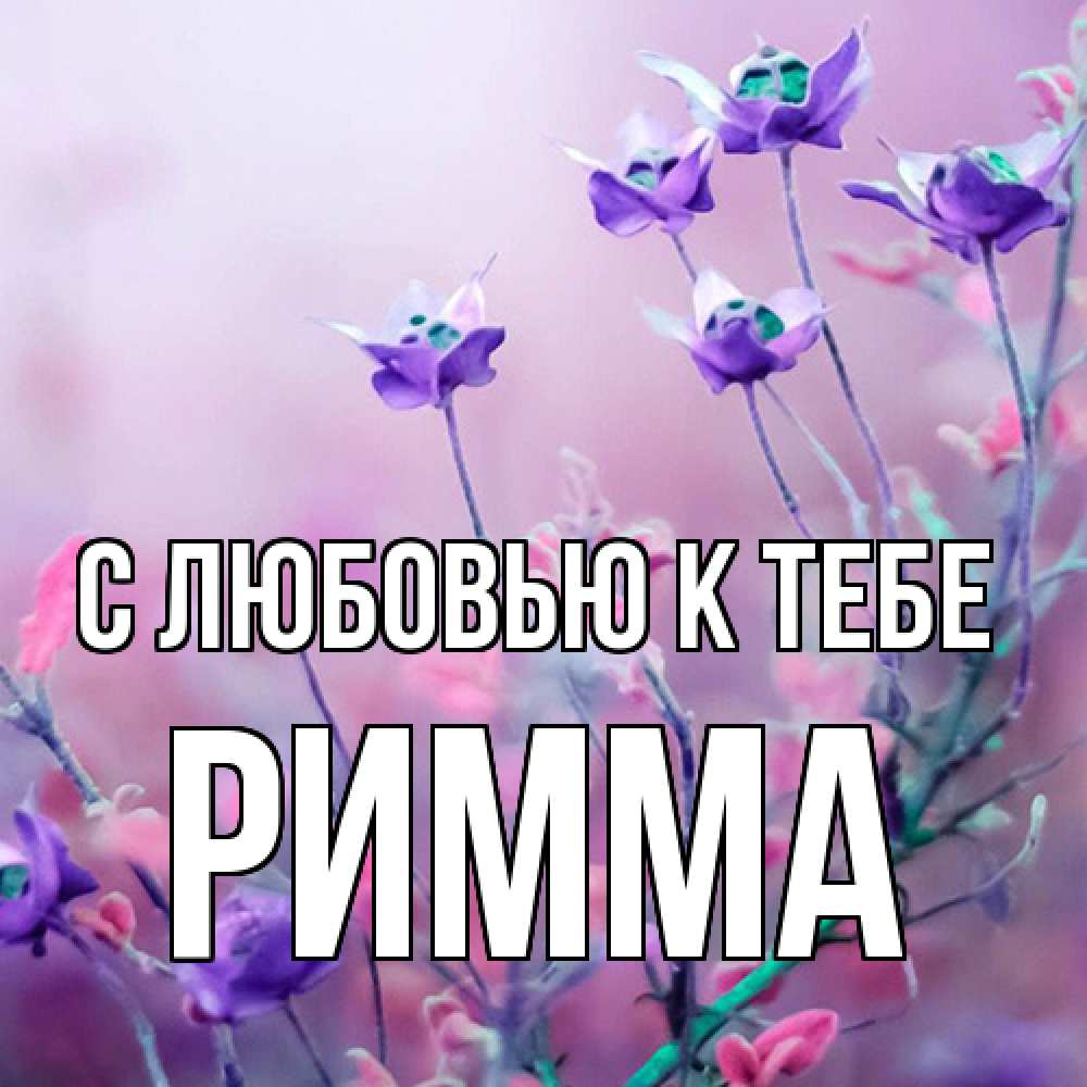 Открытка  с именем. Римма, С любовью к тебе  