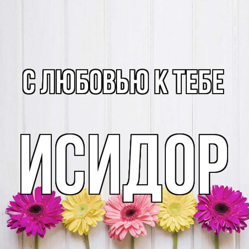 Картинка С любовью к тебе, Исидор
