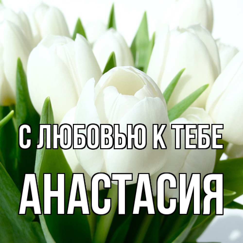 Открытка  с именем. Анастасия, С любовью к тебе  