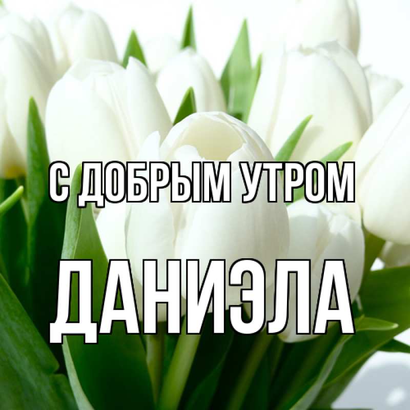 Картинка С добрым утром, Даниэла