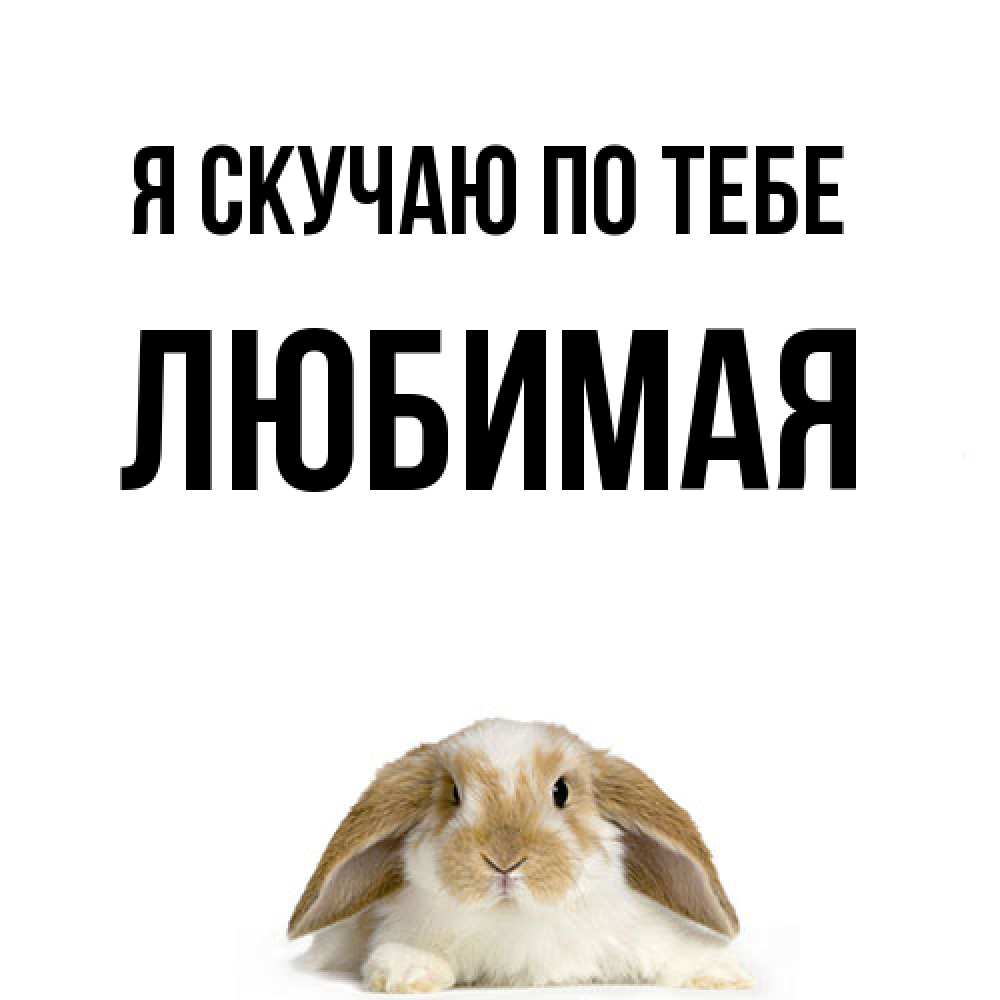 Открытка  с именем. Любимая, Я скучаю по тебе  
