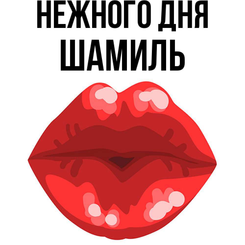 Открытка  с именем. Шамиль, Нежного дня  