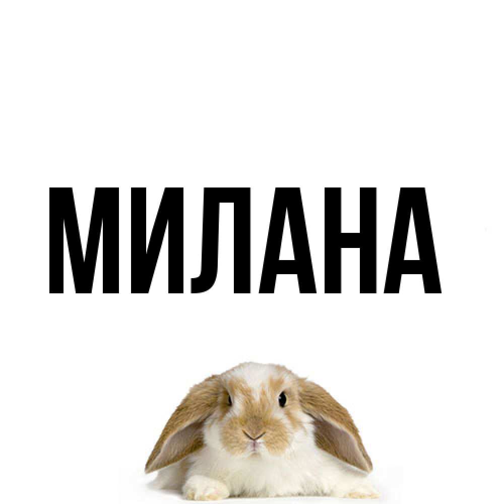 Открытка  с именем. Милана, Главная  