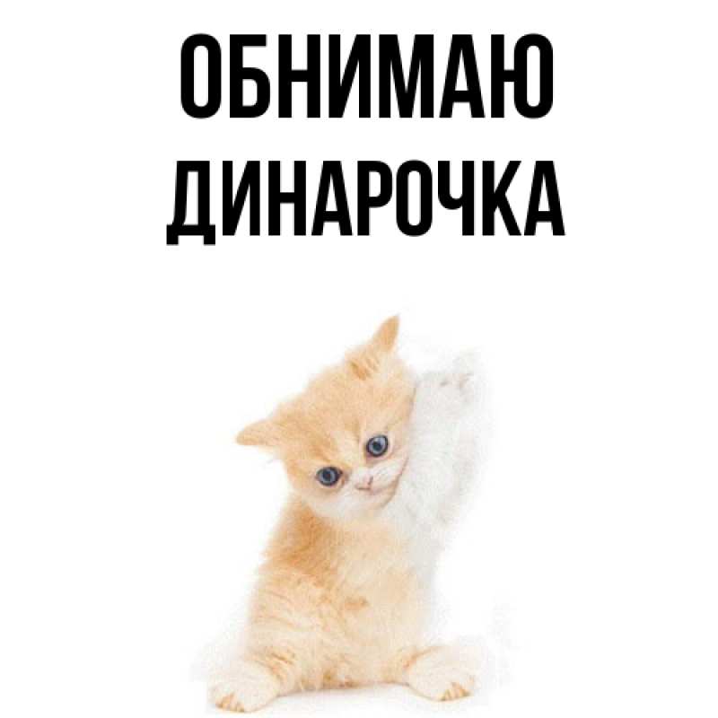 Картинка Обнимаю, Динарочка