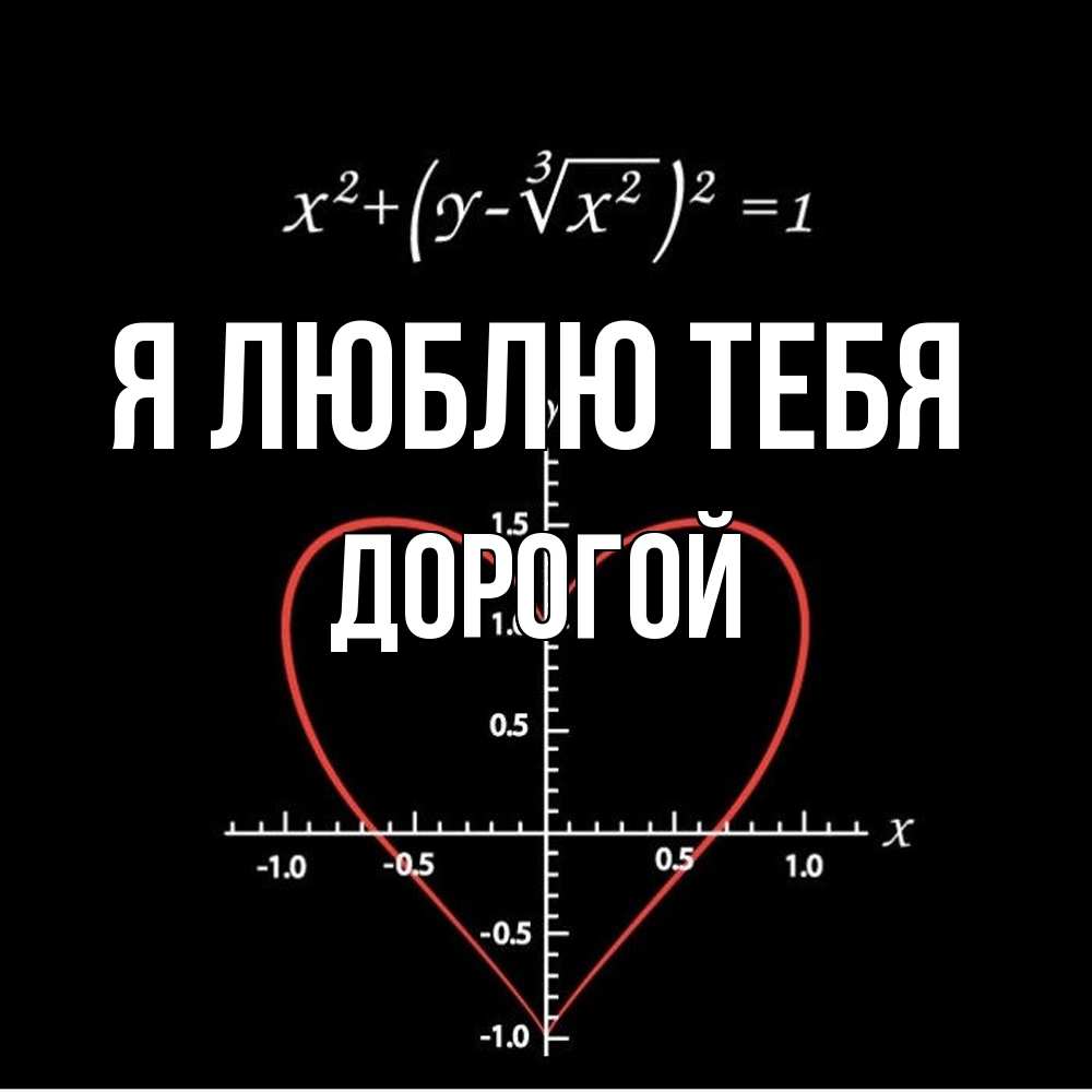 Открытка  с именем. Дорогой, Я люблю тебя  
