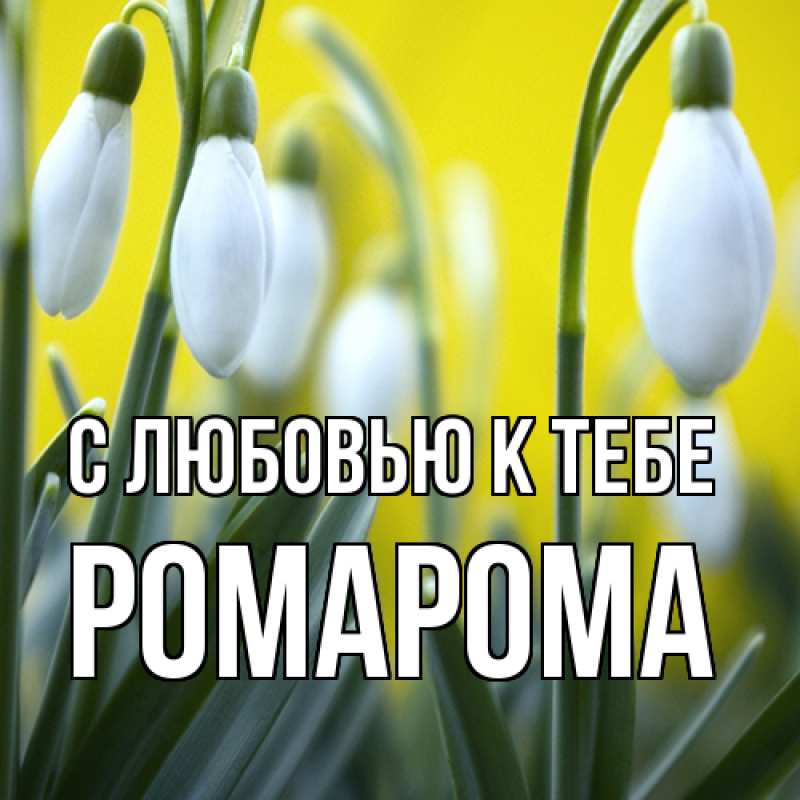 Картинка С любовью к тебе, РомаРома