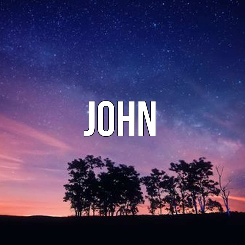 Открытка  с именем. John, Главная  