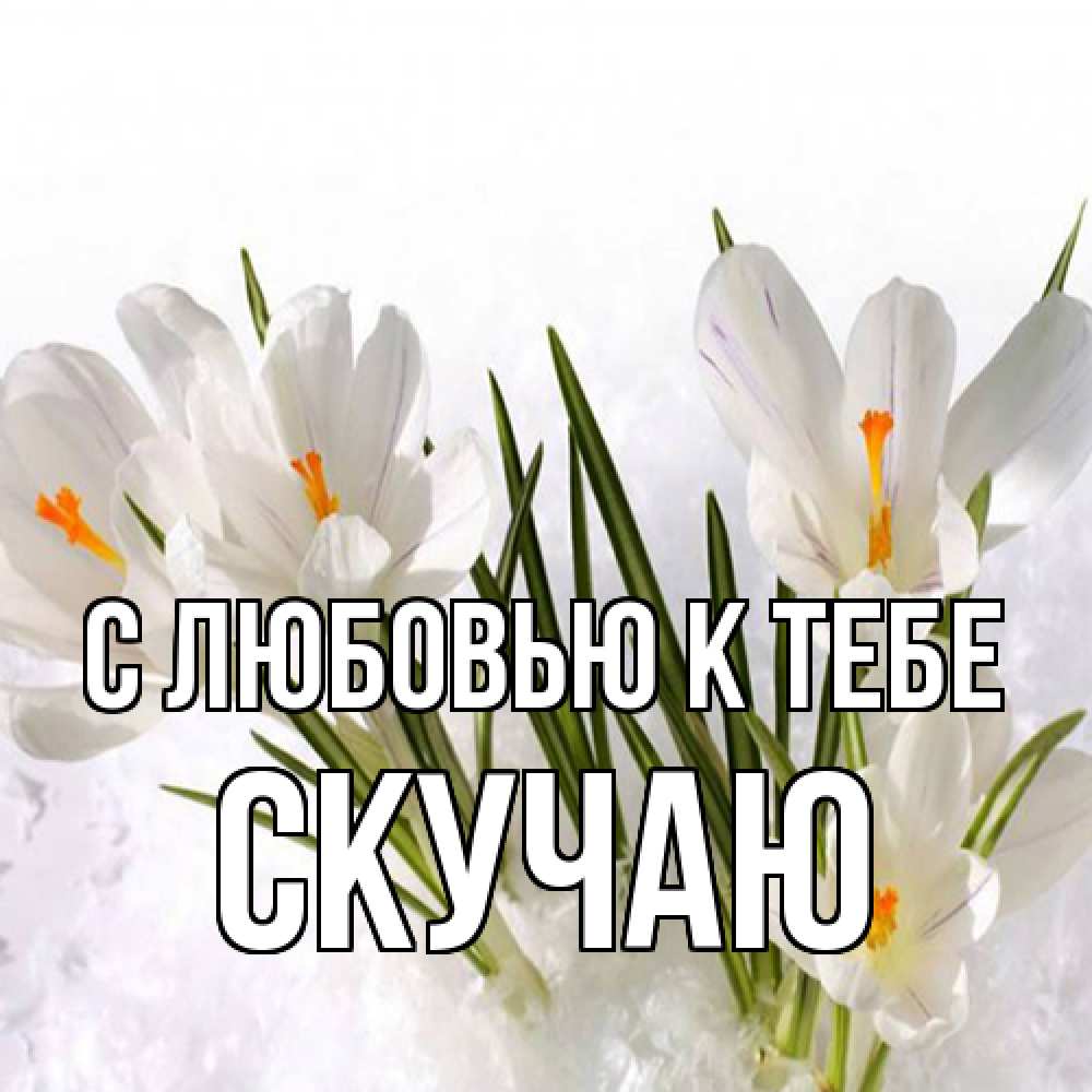 Открытка  с именем. Скучаю, С любовью к тебе  