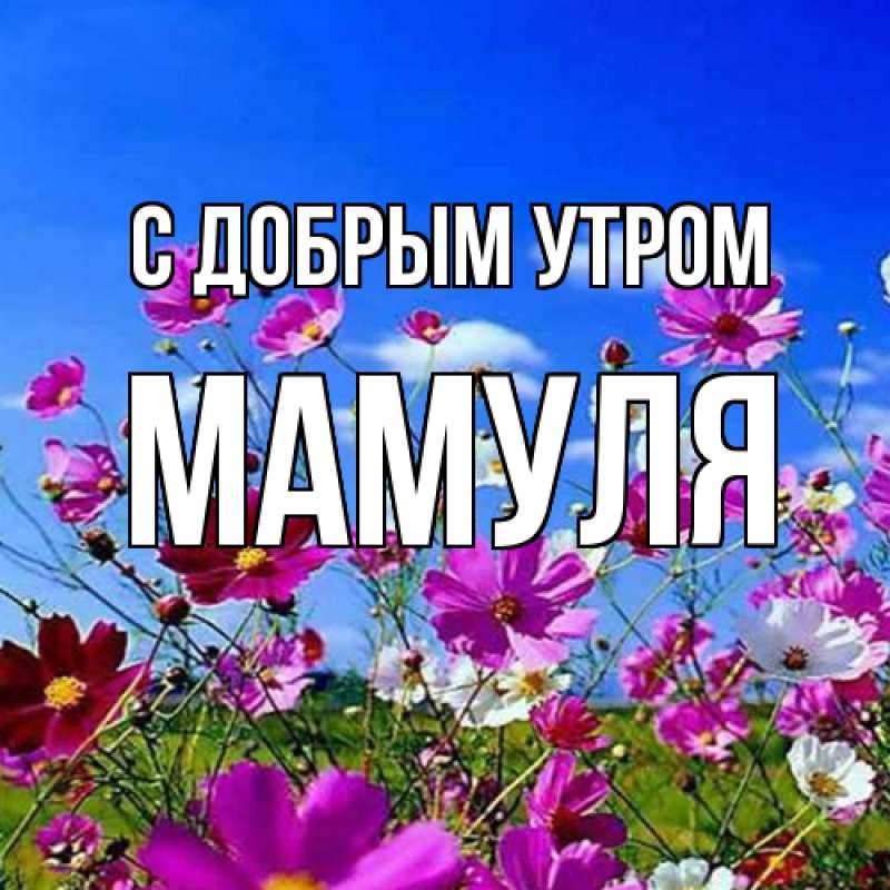 Картинка С добрым утром, Мамуля