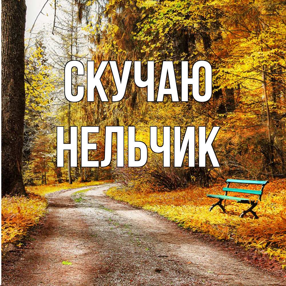 Открытка  с именем. Нельчик, Скучаю  