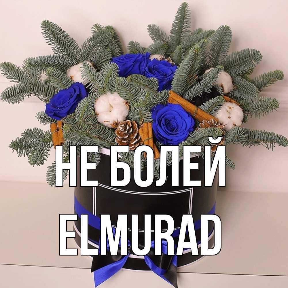 Открытка  с именем. Elmurad, Не болей  