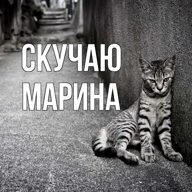 Картинка Скучаю, Марина