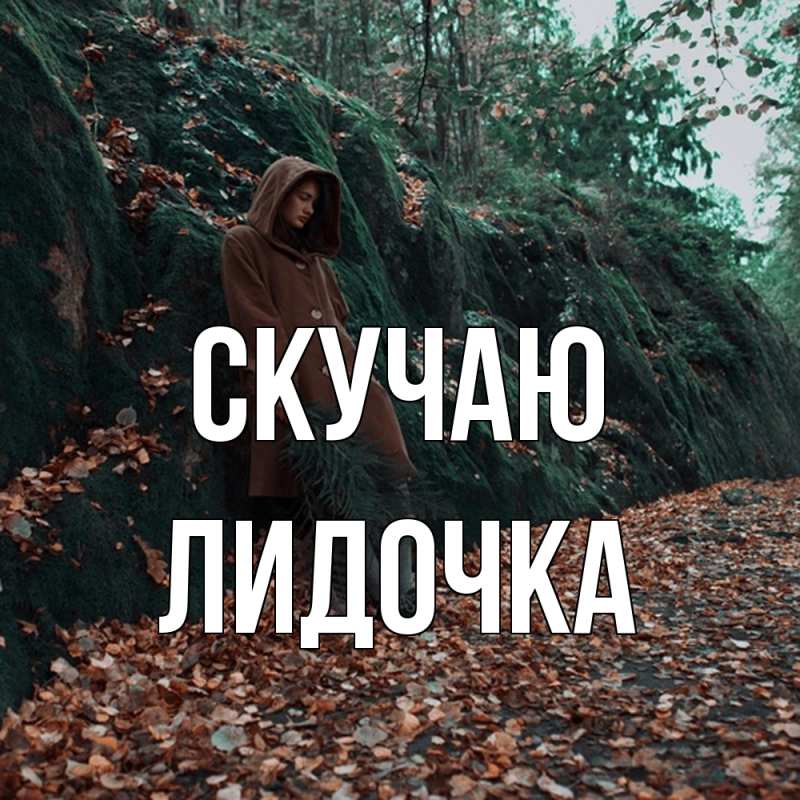 Картинка Скучаю, Лидочка