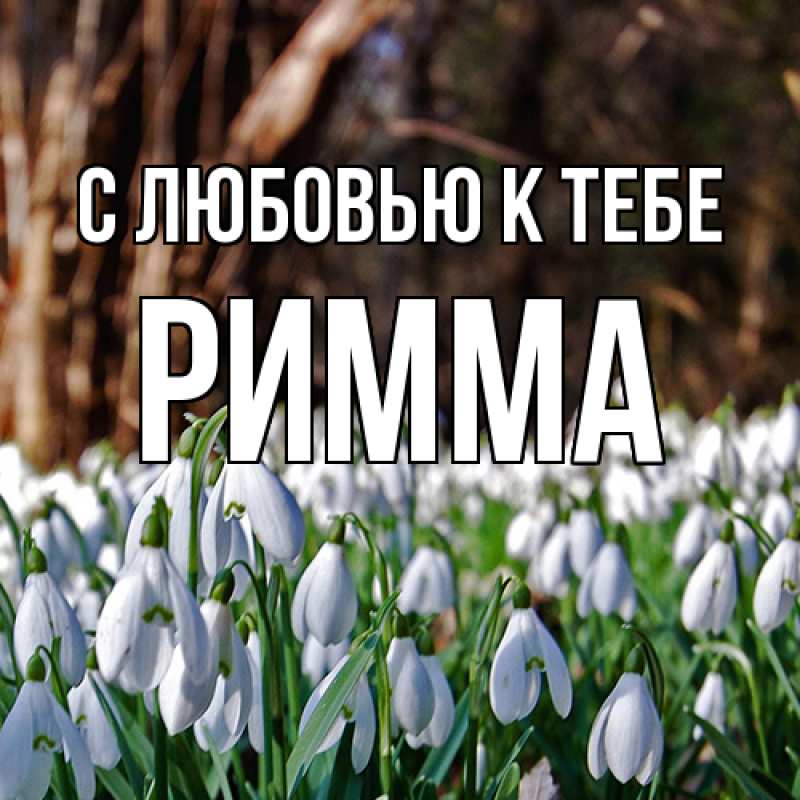 Открытка с именем, Римма, С любовью к тебе