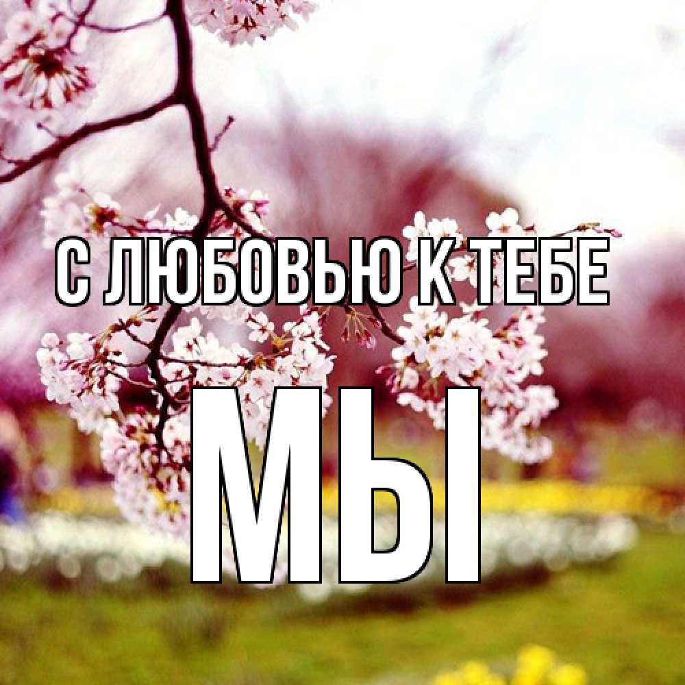 Открытка  с именем. Мы, С любовью к тебе  