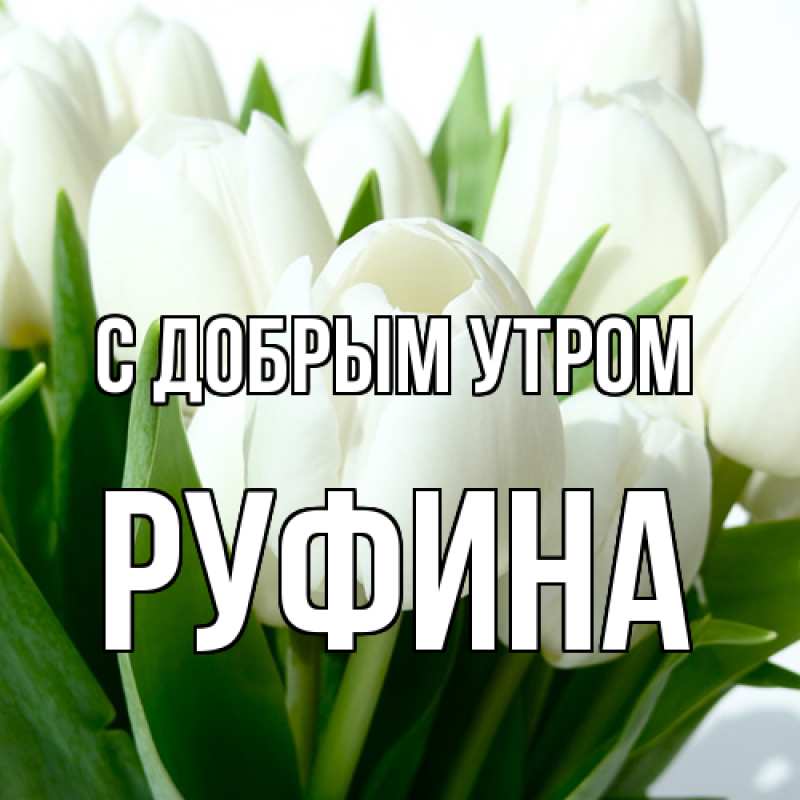 Картинка С добрым утром, Руфина