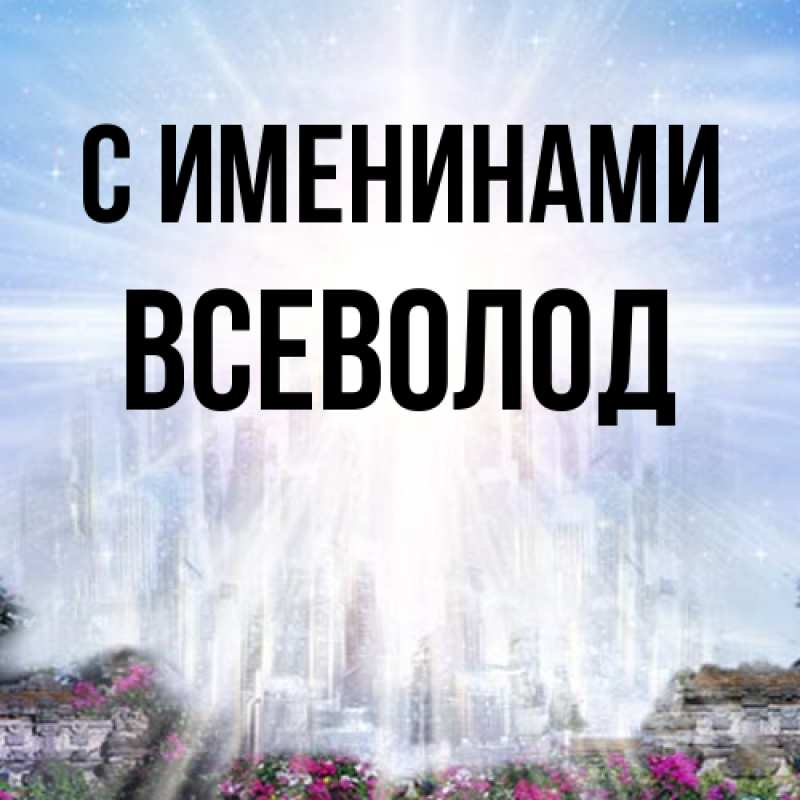 Картинка С именинами, Всеволод