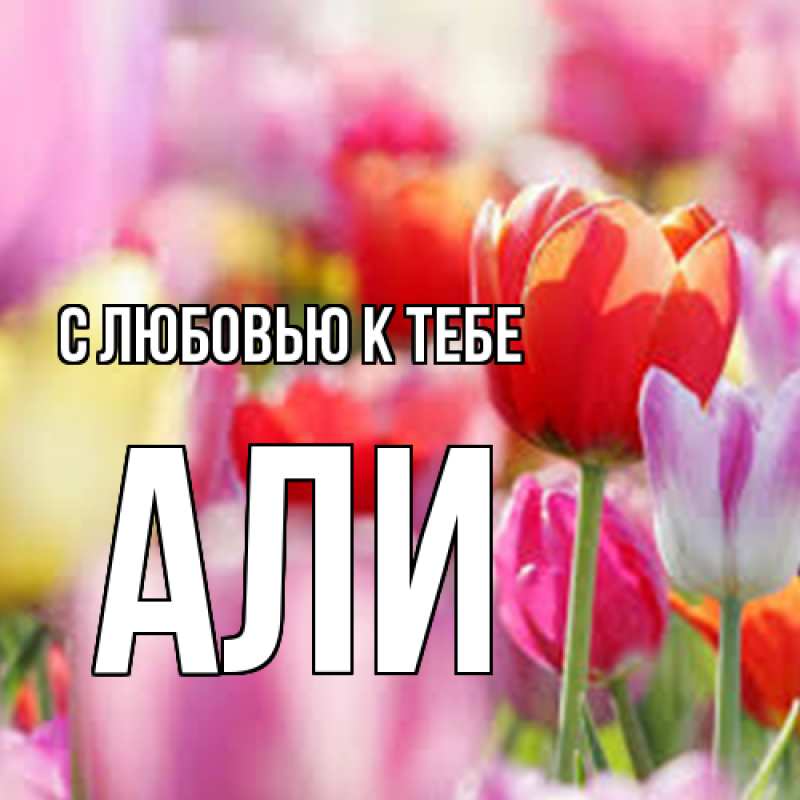 Картинка С любовью к тебе, Али