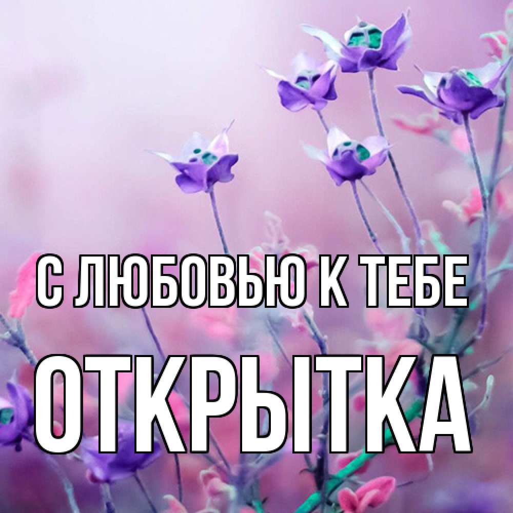 Открытка  с именем. открытка, С любовью к тебе  