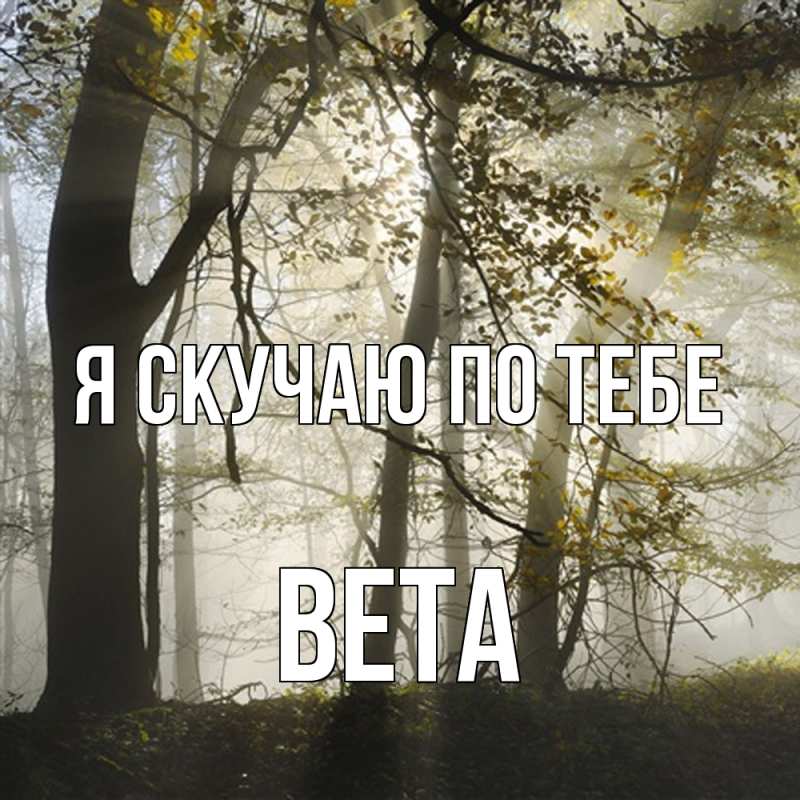 Картинка Я скучаю по тебе, вета