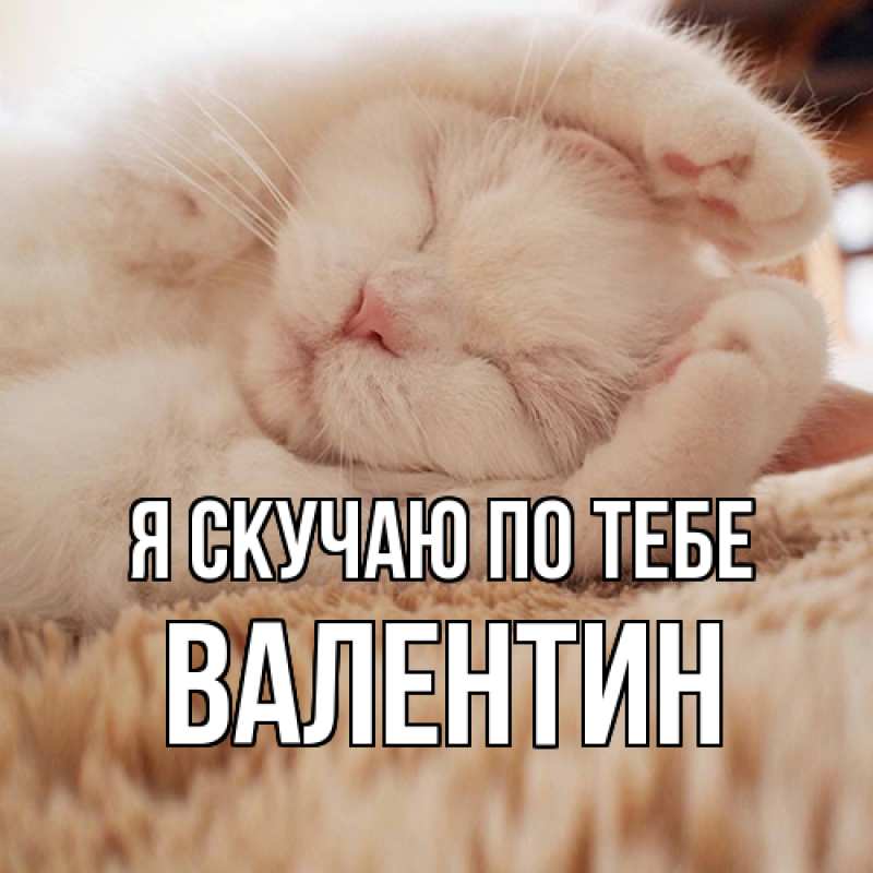 Картинка Я скучаю по тебе, Валентин