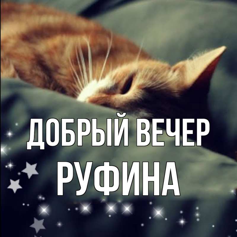Картинка Добрый вечер, Руфина