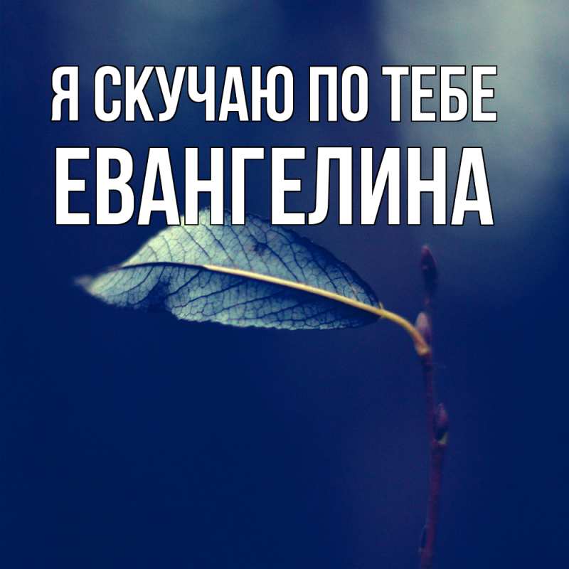 Картинка Я скучаю по тебе, Евангелина
