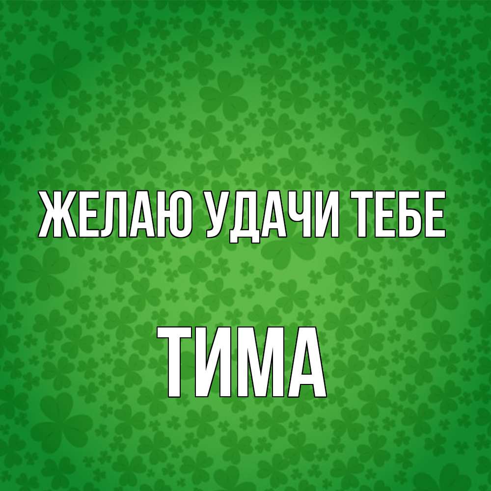 Открытка  с именем. Тима, Желаю удачи тебе  