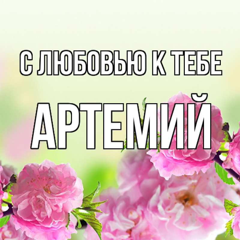 Картинка С любовью к тебе, Артемий