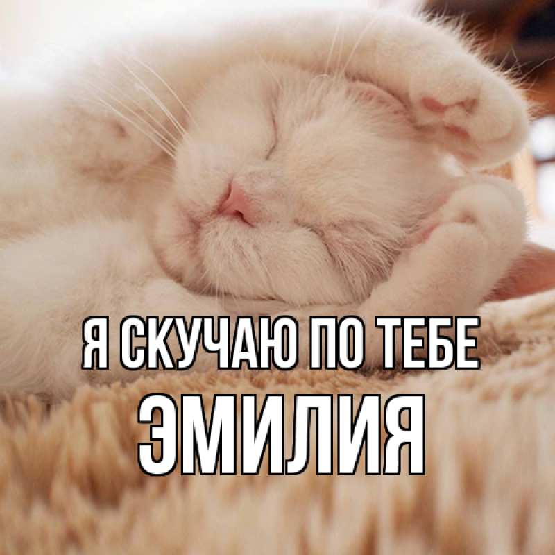 Картинка Я скучаю по тебе, ЭМИЛИЯ