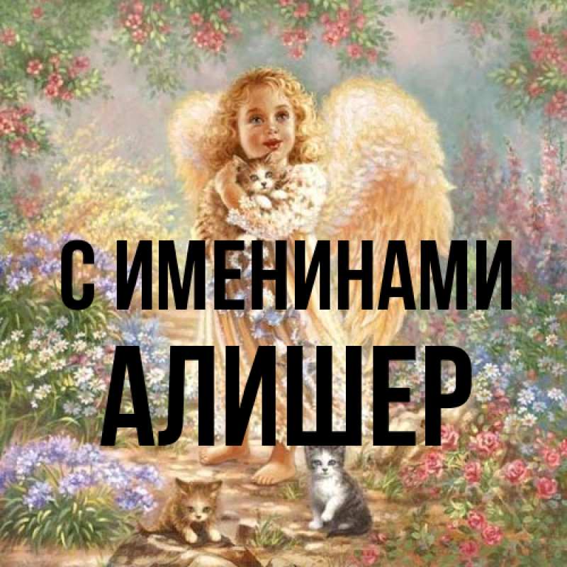 Картинка С именинами, Алишер