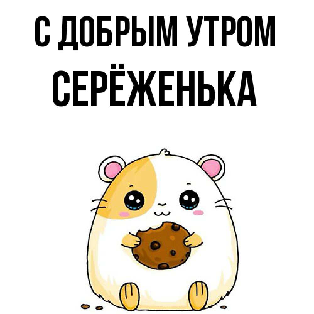 Открытка  с именем. Серёженька, С добрым утром  