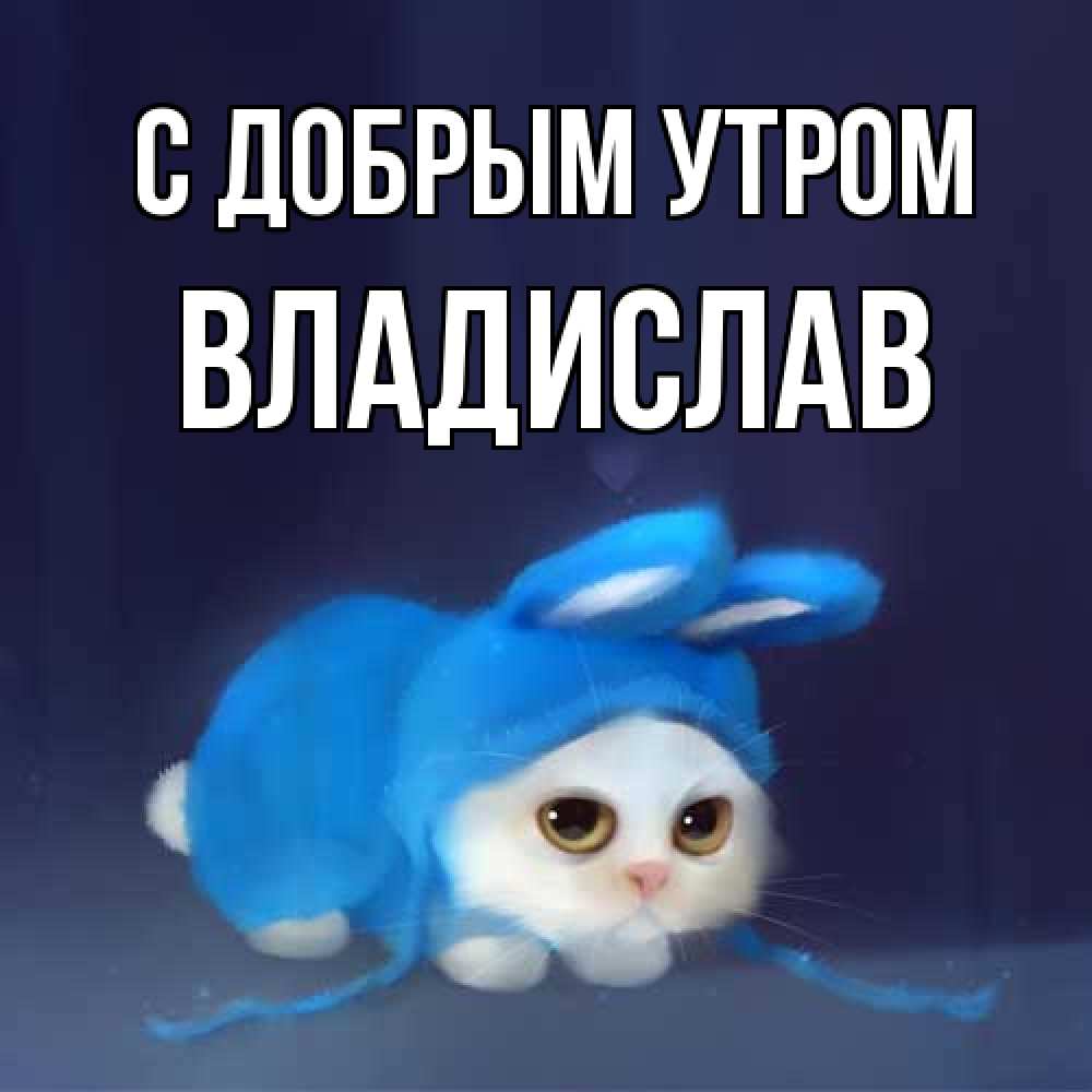 Открытка  с именем. Владислав, С добрым утром  