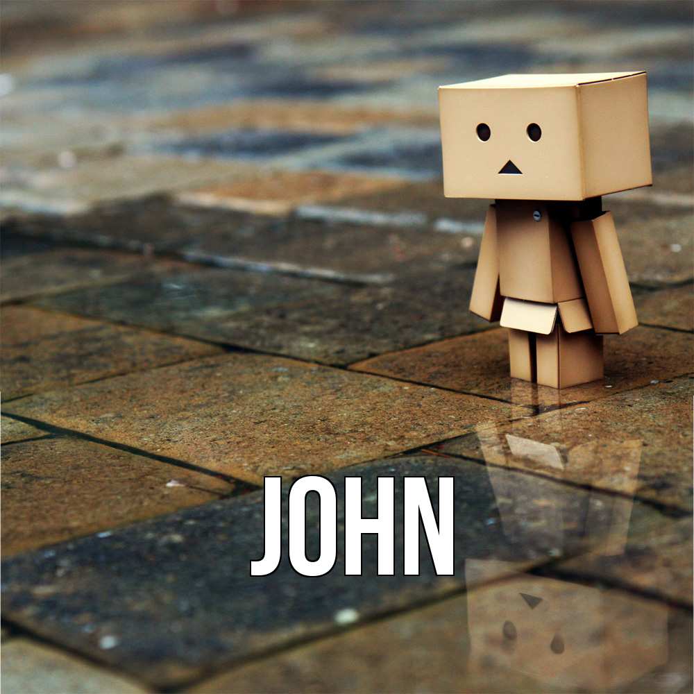 Открытка  с именем. John, Главная  