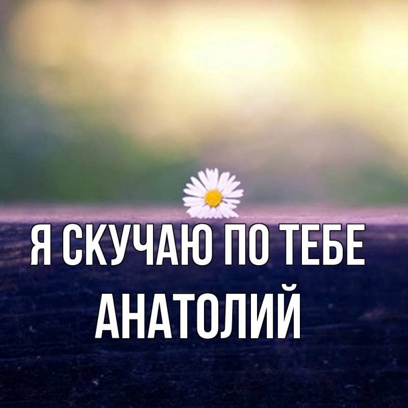 Картинка Я скучаю по тебе, Анатолий