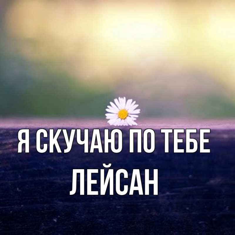 Картинка Я скучаю по тебе, Лейсан