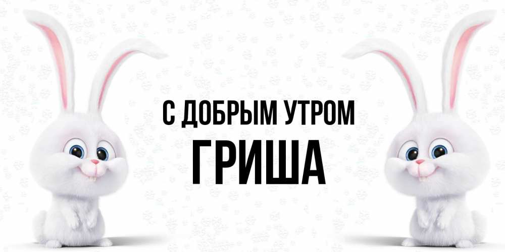 Открытка  с именем. Гриша, С добрым утром  