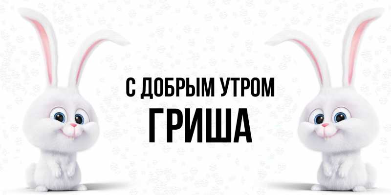 Картинка С добрым утром, Гриша