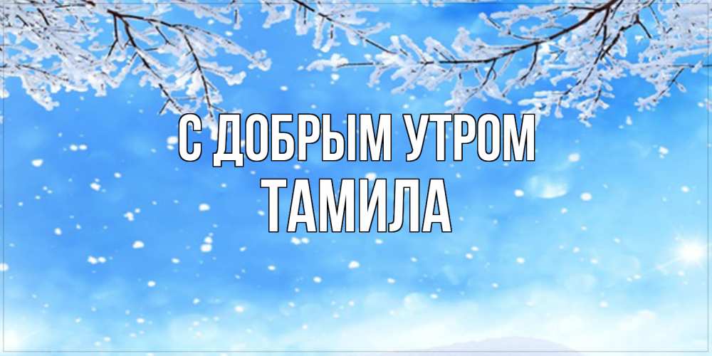 Открытка  с именем. Тамила, С добрым утром  