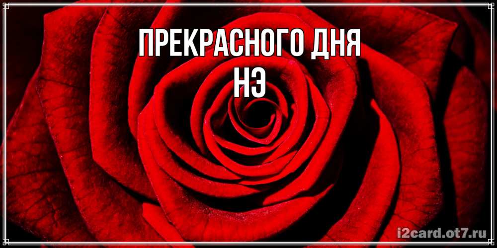 Открытка  с именем. Нэ, Прекрасного дня  