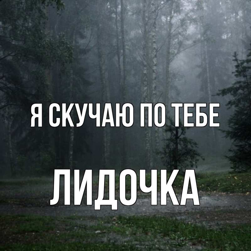 Картинка Я скучаю по тебе, Лидочка