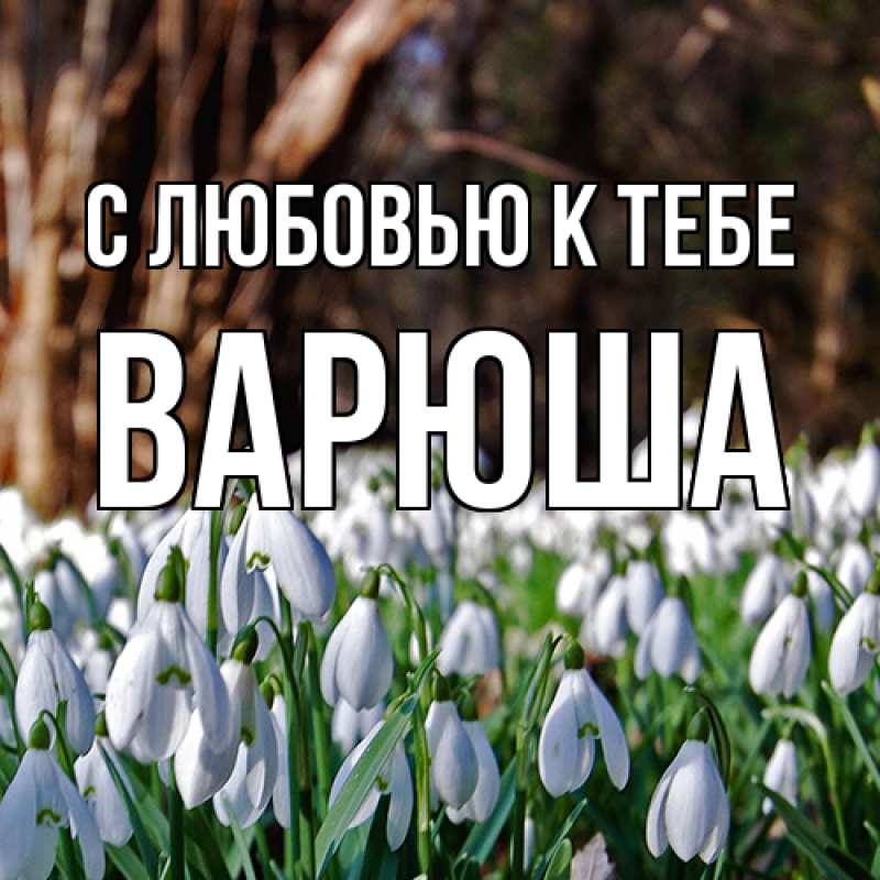 Картинка С любовью к тебе, Варюша