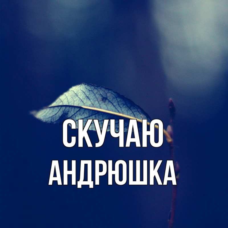 Картинка Скучаю, Андрюшка