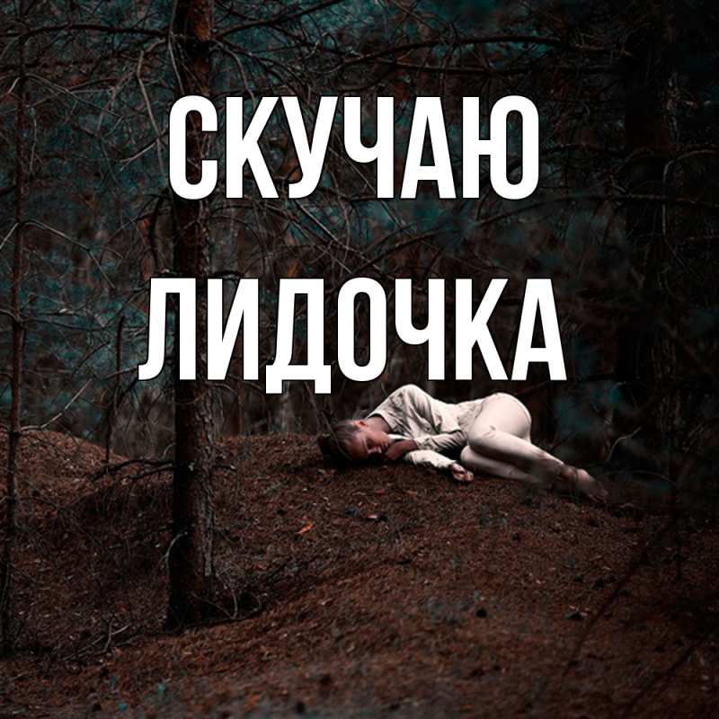 Картинка Скучаю, Лидочка