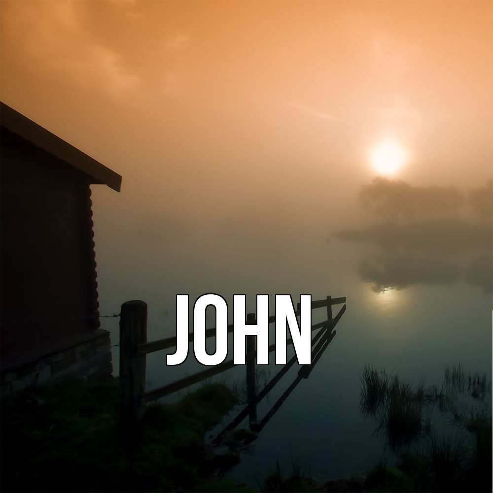 Открытка  с именем. John, Главная  