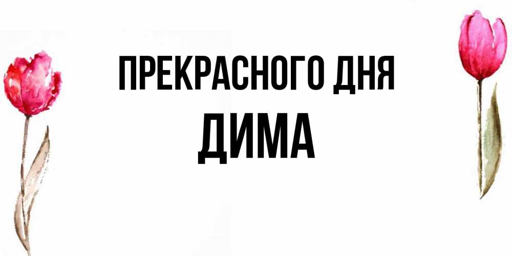 Открытка  с именем. Дима, Прекрасного дня  