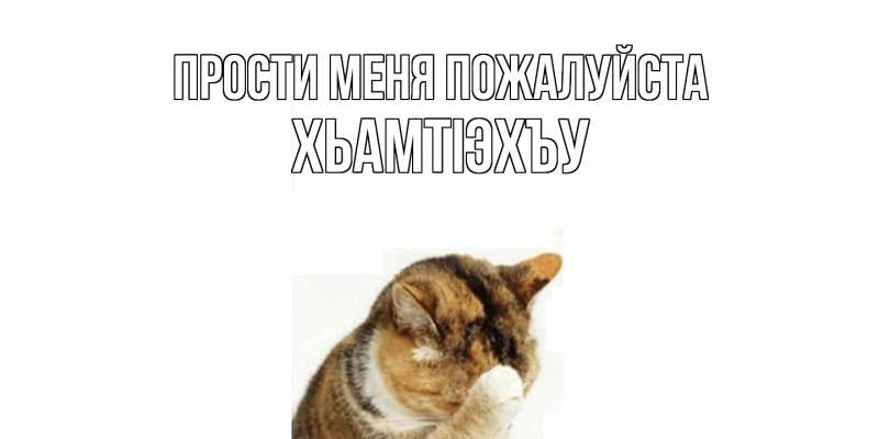Картинка Прости меня пожалуйста, ХьамтIэхъу