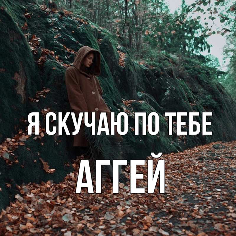Картинка Я скучаю по тебе, Аггей