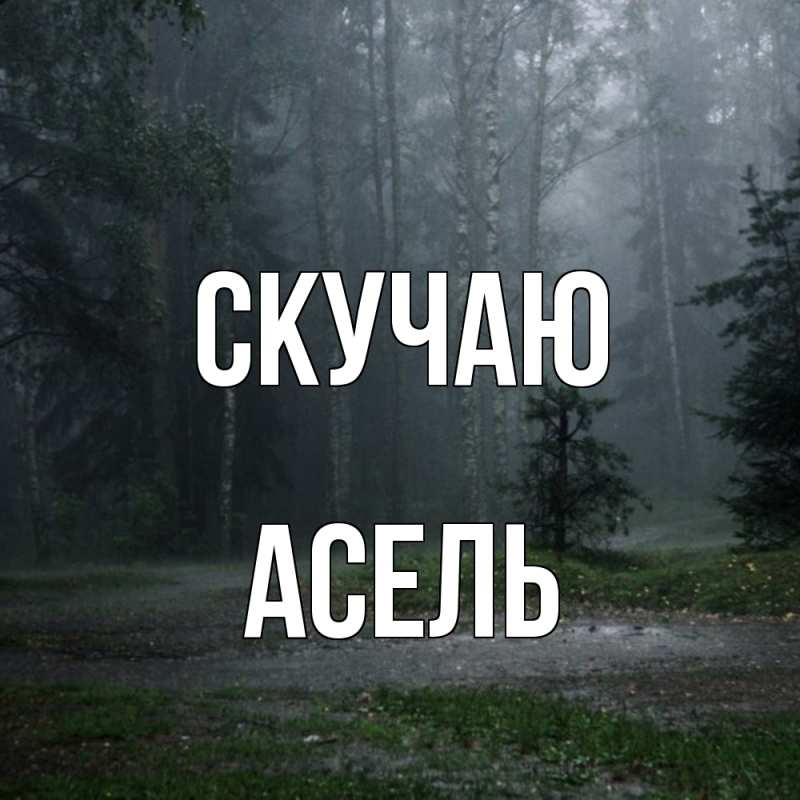 Картинка Скучаю, Асель
