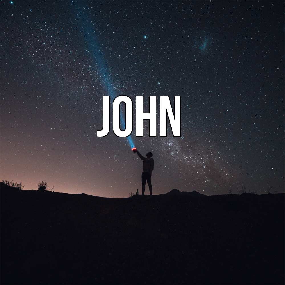 Открытка  с именем. John, Главная  